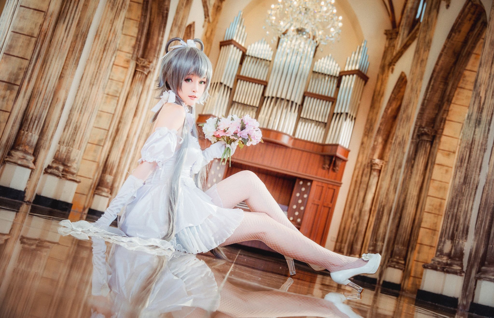 [Cosplay写真]萌宠博主yui金鱼洛天依花嫁插图8